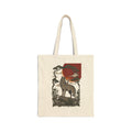Wolf Sunset Illustration Tote | Traditional Tattoo-Inspired, Flash-Style